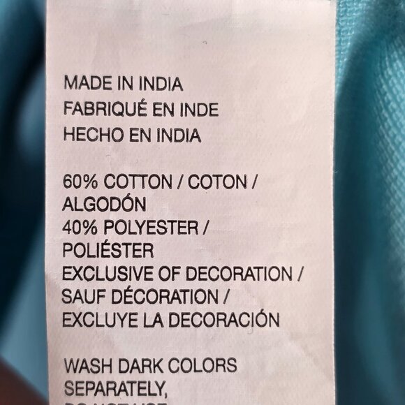 Mens Izod Advantage Blue Polo Shirt Short Sleeve Cotton Blend Size XL - Picture 4 of 8